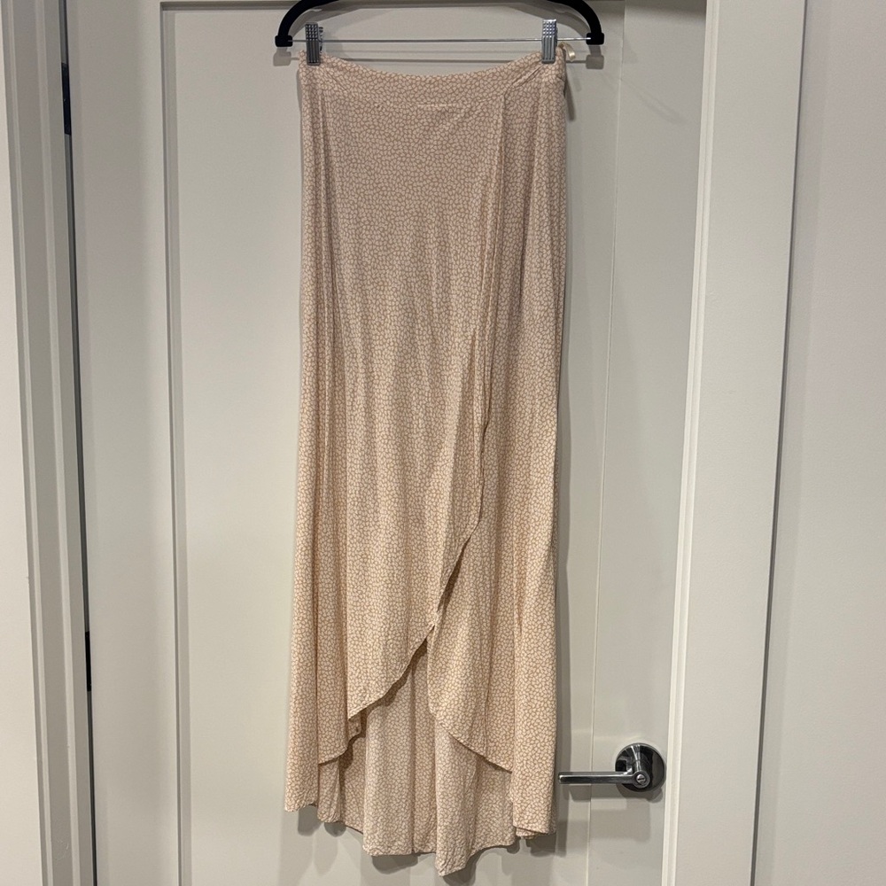 Cotton Candy Cream High Low Skirt